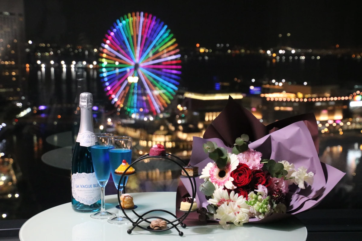 特典／花束＆スパークリングワイン＆プティスイーツ